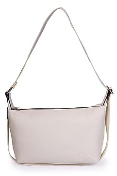Calvin Klein Damen Ultralight Shoulder Bag22 Pu Normal, weiß-White (White)