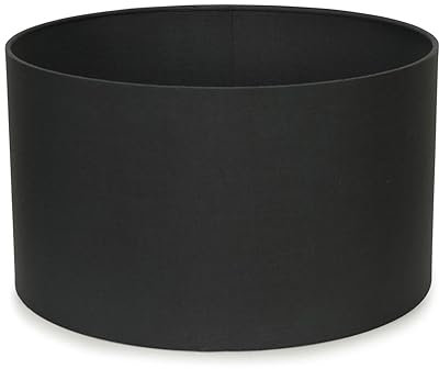 MiniSun | Medium Modern Charcoal Grey Drum Light Shade | Lamp Shades, Home Décor & Improvement Essential | 350mm Shade Width