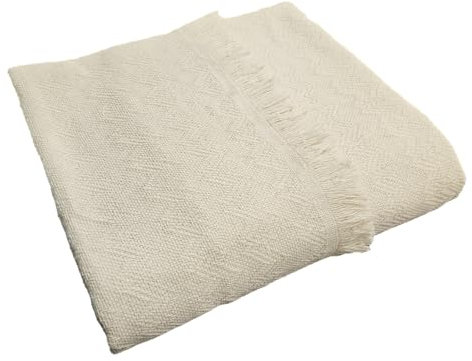 LUA VIKA Plaid Grande Taille, Couvre Lit Multi-usages, Jeté de Canapé ou Lit, Couverture en Coton, Plaid Sofa, Rayas