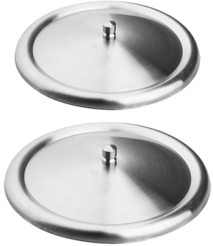 OUNONA Portable Cup Lid Replacement 2-Pack Tumbler Lids with Leak-Resistant Design Smooth Edges for Travel Mugs and Hot Drinks