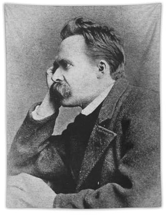 TINCHEW Poster mit deutschen Sachbuchautoren Friedrich Nietzsche, Heimdekoration, Wandteppich, Wandkunst, zum Aufhängen, Bilddruck, Schlafzimmer, dekorative Malerei, Wandteppich, Raum, ästhetisch,
