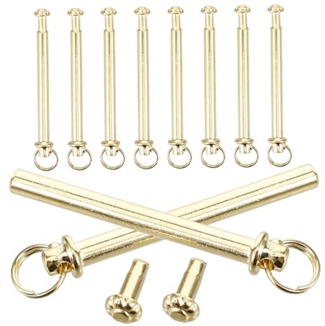Alipis Folding Fan Shaft Rivets 3mm Gold Metal Hand Fan Repairing Kit Ring for Diy Crafting and Replacement Accessories