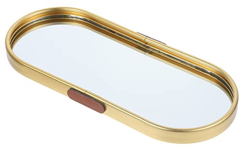 OFFSCH Bandeja Para Perfume y Joyas Decorativa Espejo Organizador Multifuncional