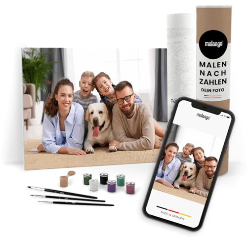 Malen nach Zahlen - Foto 200 x 100 cm Panorama Querformat ohne Keilrahmen mit bis zu 36 Farben