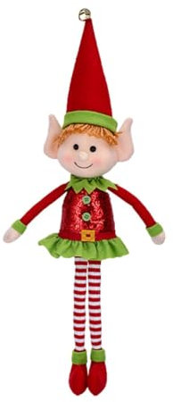 Generisch Weihnachtself, Plüsch-Elfen-Ornamente-, Plüsch Weihnachtselfen, 65cm Weihnachtself Puppes Mit Langem, Dekorationszubehör Aus Weichem Für Fenster, Veran-da, Kamin Und Andere Orte