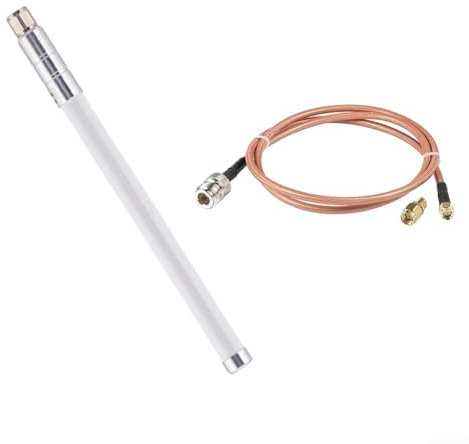 Getdoublerich 5,8 DBi Helium Hotspot HNT Miner Antenne Fiberglas Antennen-Kit RG142 Kabel erhöhen die Effizienz Ihres Hotspot Miners