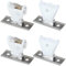 4Pcs Roman Shade Kit, Plastic Roman Shade Cord Lock and Cord Pulley Set, Smooth, Prevents Cord Fraying Ideal for Roman Blinds Woven Wood Shades