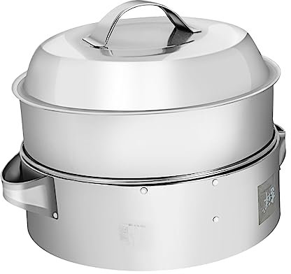 Cabilock Coperchio Per Vaporiera Elettrica in Acciaio Inox Facile Da Usare E Riporre Per Cucinare in Famiglia