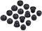 Replacement Eartips Silicone Earbuds Tips Buds Ear Set Accessories for Beats Flex Wireless Headphones,8 Pairs (Black)