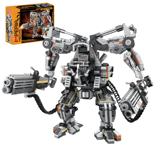 DCjmnn Technik Mech Roboter Klemmbausteine Spielzeug, 684Teile Hard Core Industrial Style Action Roboter Modell, Creator Geschenke für 16+ Erwachsene oder Jugendliche,Kompatibel mit Großen Marken