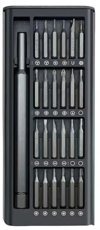 tiyiyok 24-in-1 Precision Screwdriver Set, Magnetisches Mini Schraubenzieher Set im Aufbewahrungskoffer, Feinmechaniker Schraubendreher Set für Uhren, Smartphones, PCs, Brillen