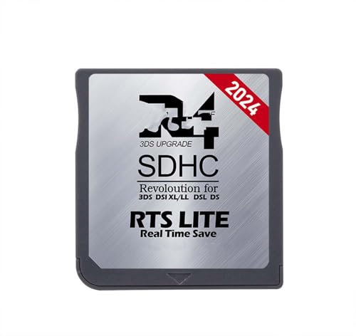Convient pour 3DS DSL XL/LL 2024 R-4 SDHC Carte de jeu Carte mémoire numérique Carte flash Accessoires de jeu Carte portable (Argent)