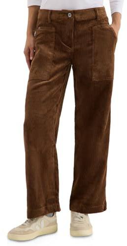 Cecil Wide Leg Cordhose Mocha Caramel 33