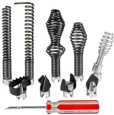 10 Stück Abflussreiniger Schneidkopf, Elektrische Rohrreinigungsmaschine Spiralköpfe, 16mm Manganstahl Abflussreiniger Pipeline Baggermaschine Schneidkopf für Ridgid K-400 C-4 C-6 C-7 C-8 und C-9