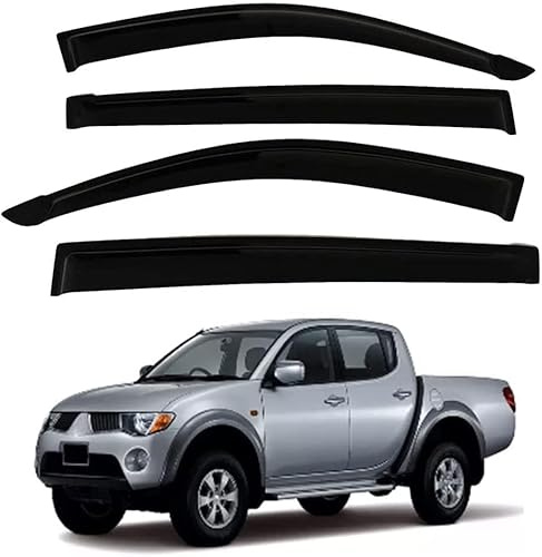 Premium-Windabweiser Für Mitsubishi L200 Für Triton 2006–2014 Türfenster Sonnenschutz Regenschutz Visiere Deflektor Fensterzubehör
