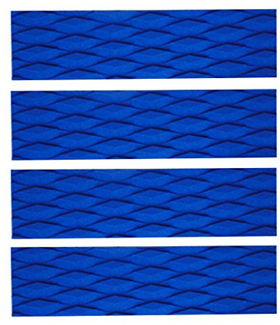 4pcs/Set Wellenreiter Footpad Surfboard Traction Pads Deck Pad, Blau
