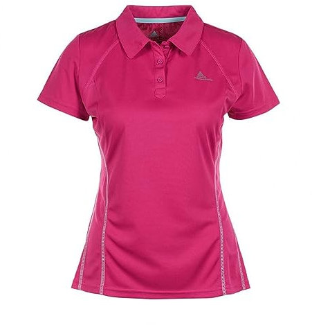 Peak Mountain Alya/ZE - Polo a Maniche Corte da Escursionismo, da Donna, Donna, ALYA/ZE, Fucsia, M