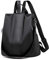 shepretty Damen Rucksack Anti Diebstahl Umhängetasche Multifunktions Schultaschen,8888-schwarz