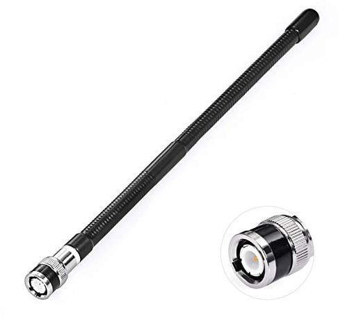 Bingfu CB Aerial Antenna 27MHz BNC Male Connector Soft Whip Portable Compatible with Portable Handheld CB Radio Mobile Police Scanner