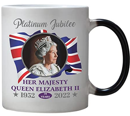 Tasse Queen Elizabeth II Elizabeth II - Tasse funéraire Queen Jubilee Remembrance Mug Jubilee Souvenir - Tasse commémorative en porcelaine