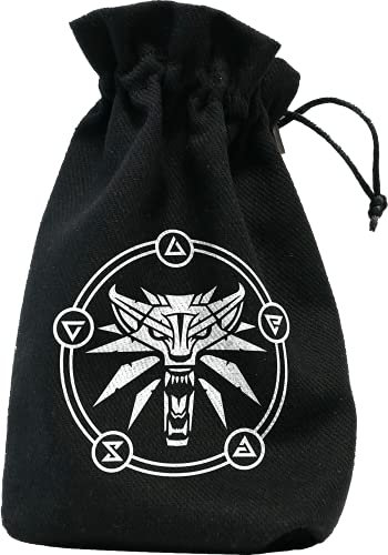 Q-Workshop QWOWGE16 The Witcher Dice Bag: Geralt – School of the Wolf (7), Weiss/Opulenter Garten