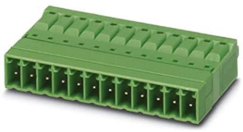 PHOENIX CONTACT IFMC 1,5/10-ST-3,5 Leiterplattenstecker, Nennquerschnitt 1,5 mm², Grün, Anzahl der Anschlüsse 10, Artikelfamilie IFMC 1,5/..-ST, Rastermaß 3,5 mm, 50 Stück