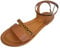 Woaikeyu Plates Sandales Femmes Été Bout Ouvert Bride Cheville Sandales Gladiateur marron 42