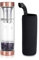 Filhome Wasserflasche mit Amethyst Kristallflasche mit Edelstein zum wechselnEdelstein zum wechseln Kristalltherapie für Entspannung und Ausgleich 400ML (Amethyst)