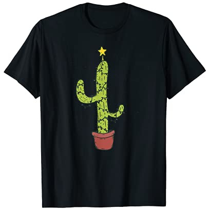Árbol de Navidad de cactus divertido regalo para amantes de cactus Camiseta