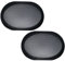 AERZETIX - C53592 - Juego de 2 Rejillas Malla Redes de protección para Altavoces/Caja de subwoofer - diámetro 175x260mm - Color Negro - para Coche vehículo