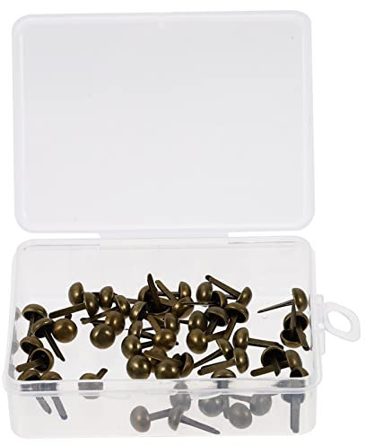 Milisten 50 Stück Pilznägel Mit Füßen Flacher Boden Scrapbooking-Mini-brads Brads Zum Selbermachen Pastellfarbene Brads Aus Metall Klaue DIY Mini Nägel Dekorative Nägel Kind Eisen Punk