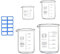 Becherglas Messbecher 500ml 250ml 100ml 50ml Borosilikatglas Becher für Labor