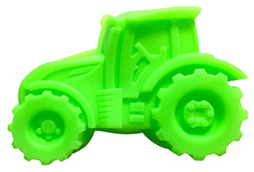 Traktor Silikonform 3D Backform - Auto Form für Kuchen, Pudding, Gelee - DIY Geburtstags-Kuchenform (Grün)