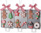 Set Weihnachtsbaumanhänger Christbaumanhänger Lebkuchen-Ornamente Zuckerstangen Weihnachtsbäckerei Weihnachtsbaum-Dekoration zum Aufhängen (3 Stück Lebkuchen-Backbleche)