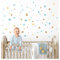 Little Deco Wandtattoo Pastell Tupfen für Kinderzimmer 92 Stück Wandsticker Babyzimmer Klebepunkte Kreise in Mint Hellblau Gelb Set Dots Wandaufkleber DL925-18