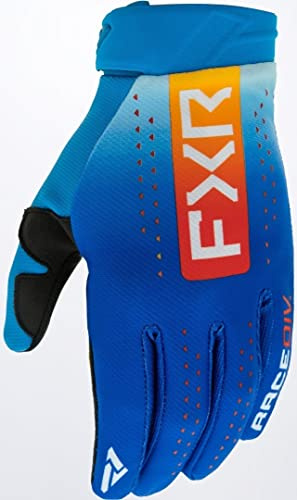 FXR Reflex Motocross Handschuhe, blau/orange, XL