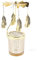 Feder Teelicht Karussell Windlicht Glas Teelichthalter Gold Teelichtglas Rotierender Kerzenhalter Eisen Metall Kerzenständer für Valentinstag Deko Geschenk Hochzeit Dekoration Wohnzimmer Tischdeko