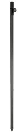 ERYUE Fischen Bankstick, 48-75 cm, Aluminium, Schwarz, Einstellbar, Karpfenangeln, Bissanzeiger