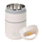 DecorDwell 680ML Contenitore Termico per Alimenti di Acciaio Inossidabile,Portatile Contenitore Termico a Doppio Strato, per il Pranzo,Bicchiere Cereali To Go,per Lavoro d'ufficio Casa Scuola (beige)