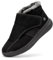 FitVille warm Hausschuhe Herren Winter Filz gefüttert Sstiefel Schwarz 43 größe weit