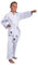 TEKKA BUDO Karateanzug Basix weiß 7.5 oz - Karate Gi Set - Jacke. Hose. Gürtel - Einsteiger Anzug - Größe 110