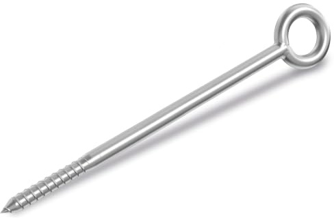 Scafom-rux Ösenschraube [12 x 230mm | 25 Stück] Ringschraube - Schraubösen - Ösenschrauben - Ringschrauben - Schrauböse mit Einbaumarkierung & Galvanisch verzinkt - Ösenhaken - Ringschraube