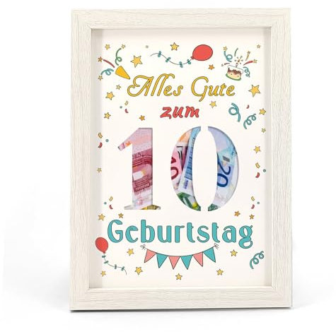 10. Geburtstag Geldgeschenk, Geldgeschenke Geburtstag 10 Alles Gute zum 10.Geburtstag Deko Mädchen Junge, Geschenk 10. Geburtstag Kreative Geschenkideen zum 10 Geburtstagskarte für Freunde, Familie