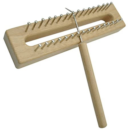 NUOBESTY 1 Satz Werkzeug Zum Stricken Von Garn Karabinerhaken Garn Webstühle Tapisserie Silikonstempel Loom-strick-grundlagen-kit Webstuhl-kit Häkelta Holzwerkzeuge Hölzern Strickmaschine