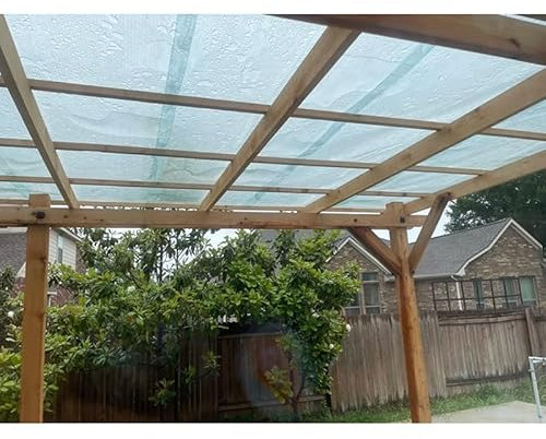 Panneaux De Toit En Polycarbonate - Couverture Imperméable Pour Pergola, 0,7mm D'épaisseur, Panneau Isolant Pour Serre Pour L'extérieur Patio Jardin Pont, Facile À Plier Et À Couper ( Couleur : Clair