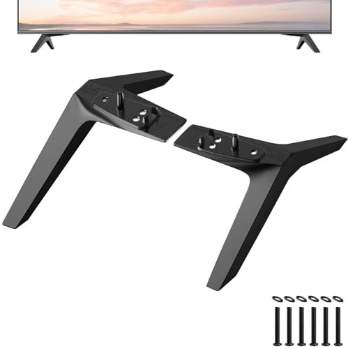 Maozhren Metal Legs for LG TV Stand, for LG 70 TV 70UK6500 70UK6550 70UJ6570 70UJ657A 70UJ6520 70UM7370 70UM6970 70UM7170DUA 70UN6950 70UN6955 70UN7070 70UN7370 MAM643664 MAM643869 with Screws