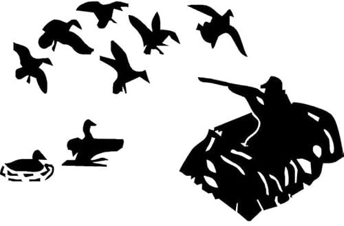 15.3x9.8 cm Auto-Styling Gänse Gans Ente Vogel-Jagd-Vinyl-Aufkleber Auto-Aufkleber Zubehör