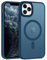 VENINGO for iPhone 11 Pro Case, Magnetic Case Compatible with MagSafe Matte Translucent Back Shockproof TPU Bumper Slim Fit Full Body Protective Phone Case Cover for iPhone 11 Pro 5.8-inch, Blue