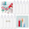 OTCRAFT10 Pack 60 ML Empty Fine Tip Applicator Bottles; Plastic Squeeze Bottle for Glue Paint Ink; Clear Liquid Dispenser Small Gluing Projects, Paper Quilling DIY Craft, Acrylic Paintin