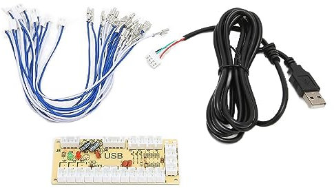 NIZUUONE Keine Verzögerung USB Encoder Hochleistungs-COMS-Technologie DIY-Spielekonsolenzubehör für 1 2 3 RetroPie